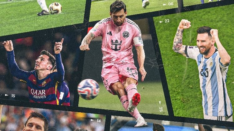 官方认证!梅西加冕FIFA赛事历史射手王,10届40场25球11助夺5冠