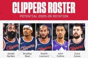 🗳️ESPN晒快船阵容图发问:他们新赛季在西部能走多远?